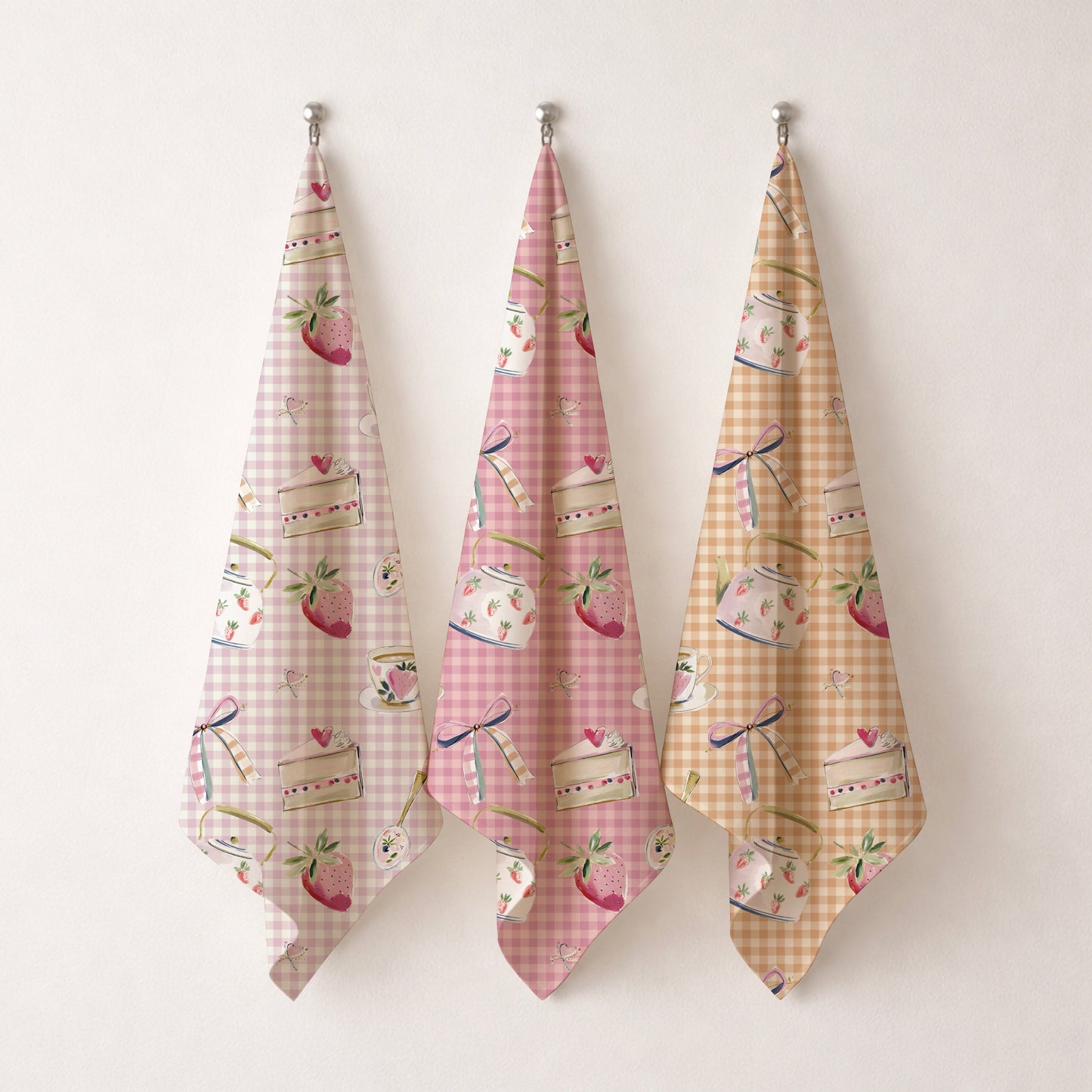Strawberry Tea Gingham Pink