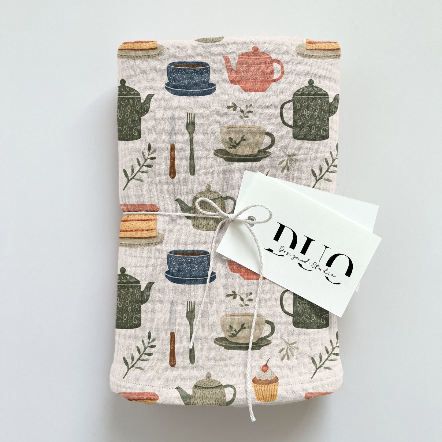 Tea & Cake Digital Seamless Pattern