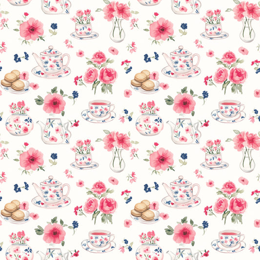 Tea & Scones Digital Seamless Pattern