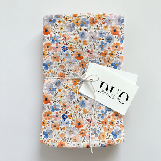 Terracota Ditsy Floral Digital Seamless Pattern