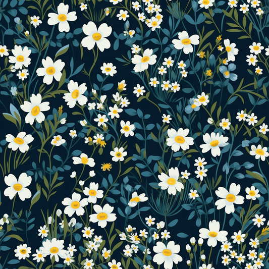 Tiny Ditsy Floral Digital Seamless Pattern