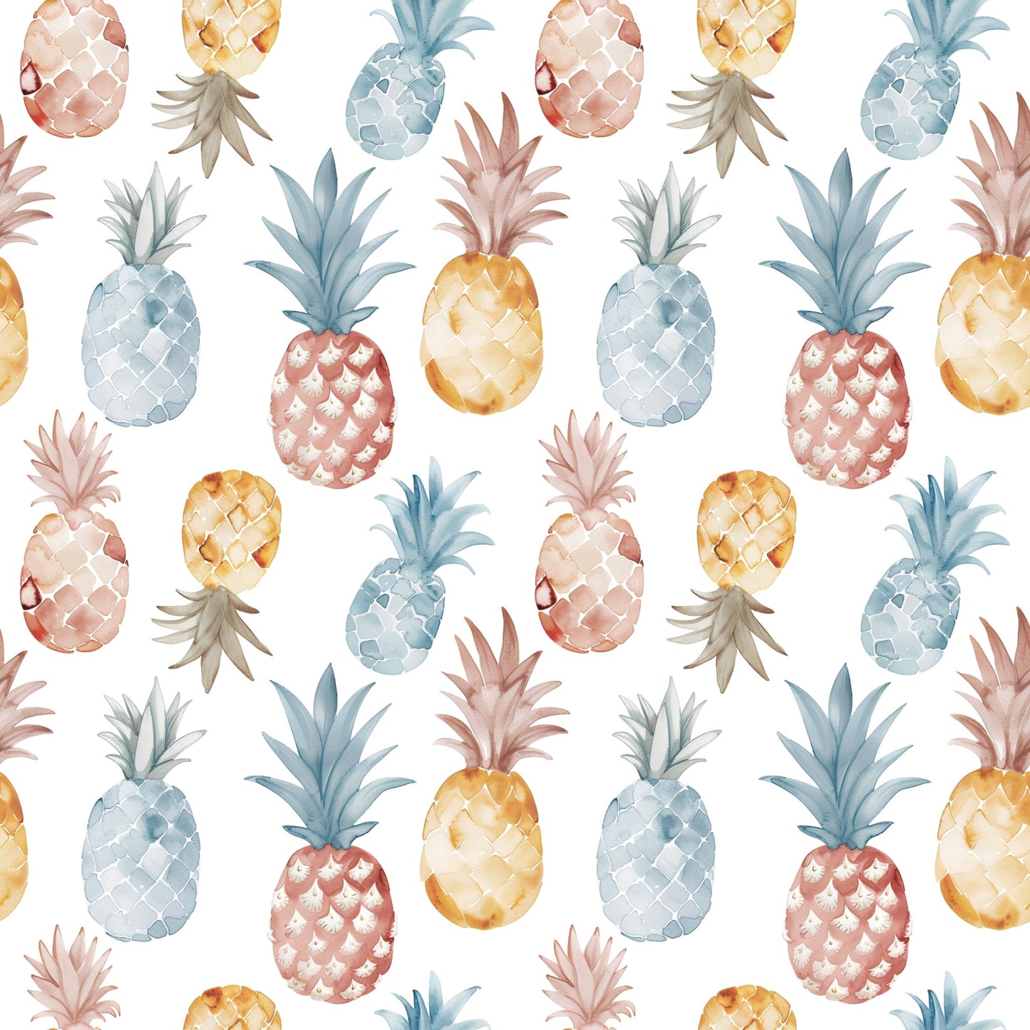 Pineapples Digital Seamless Pattern
