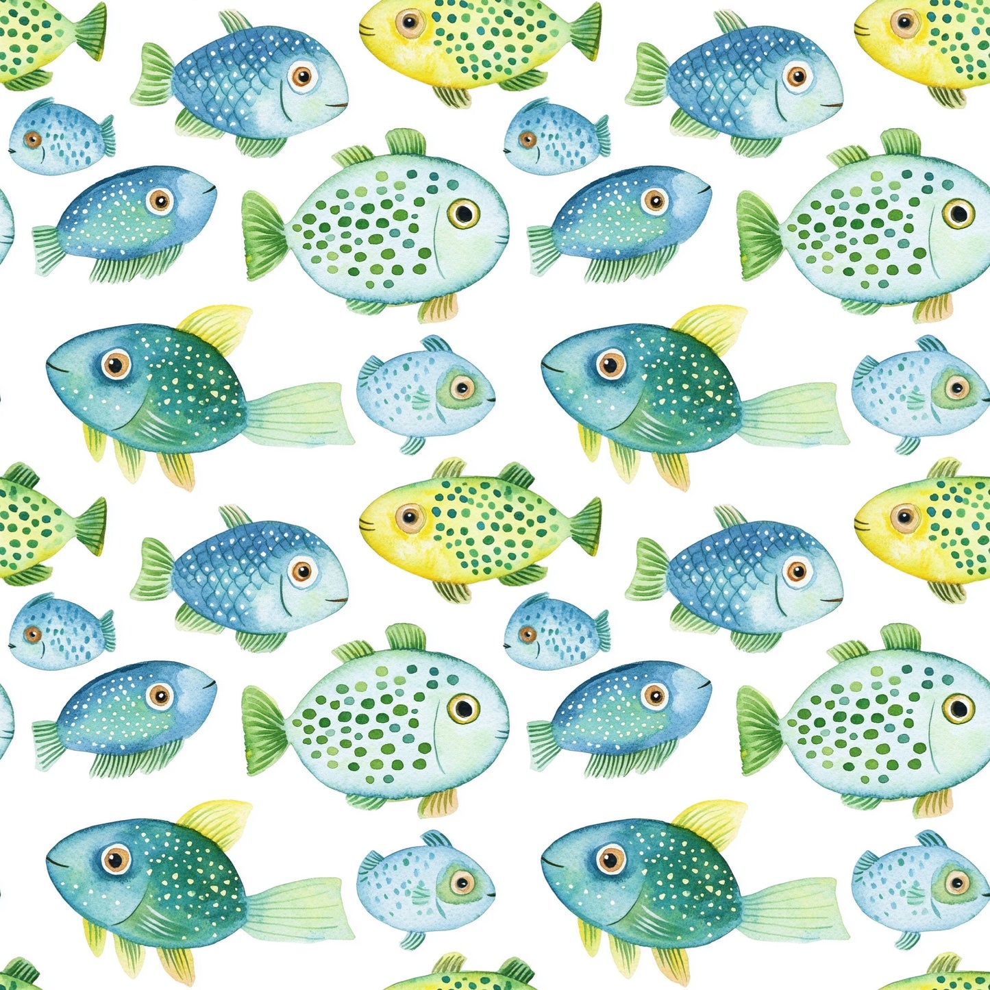 Tropical Seas Digital Seamless Pattern