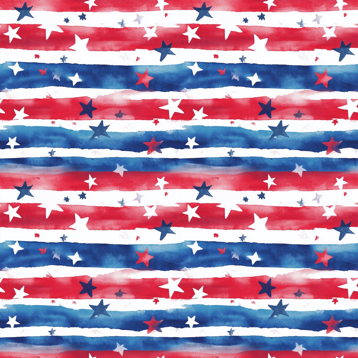 USA Stars & Stripes Digital Seamless Pattern
