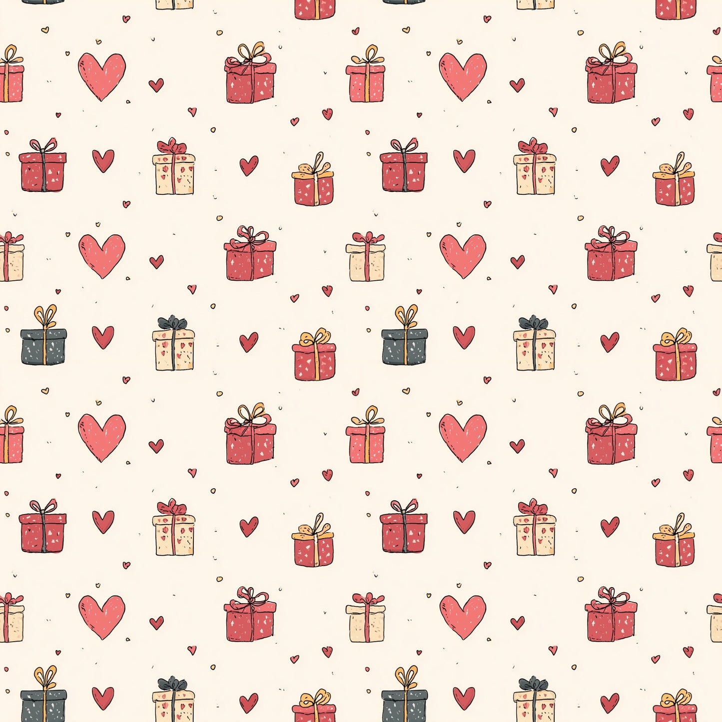 Valentine Gifts Digital Seamless Pattern