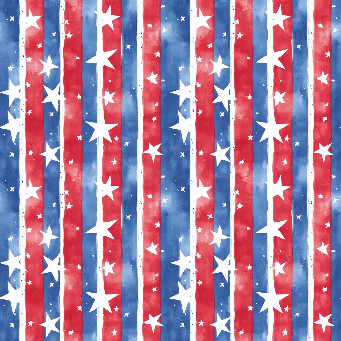 USA Stars & Stripes Digital Seamless Pattern