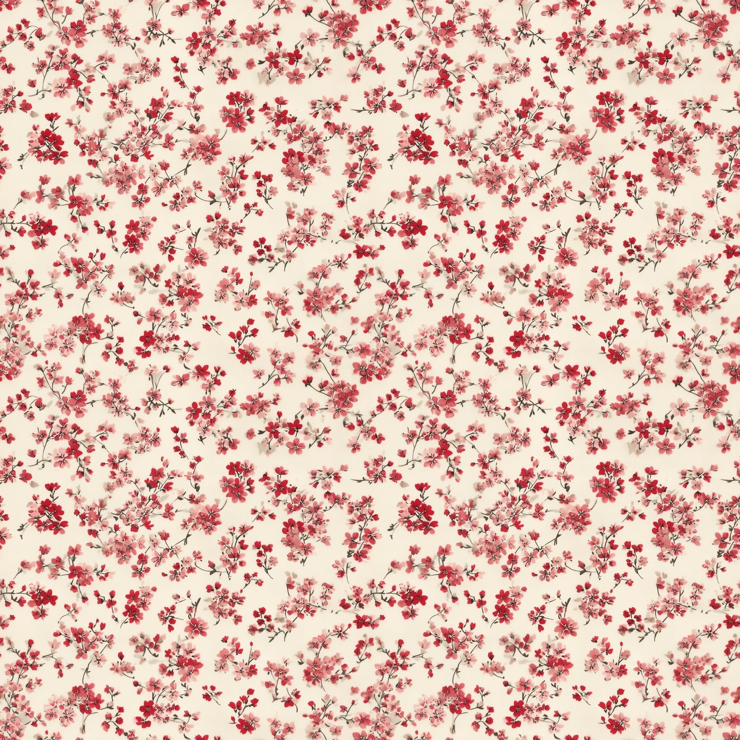 Vintage Ditsy Rose Digital Seamless Pattern