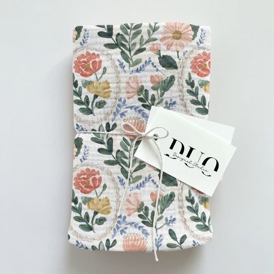 Vibrant Floral Frames Digital Seamless Pattern