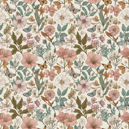 Vintage Garden Digital Seamless Pattern