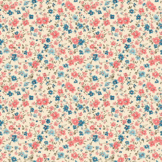 Vintage Grandma Floral Digital Seamless Pattern
