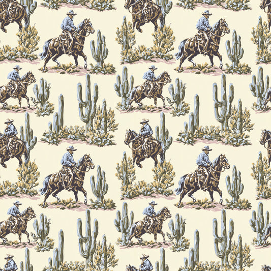 Vintage Western Digital Seamless Pattern
