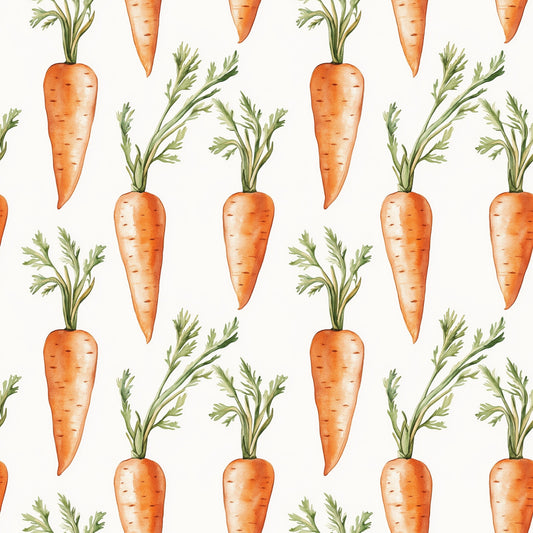 Watercolour Carrots Digital Seamless Pattern
