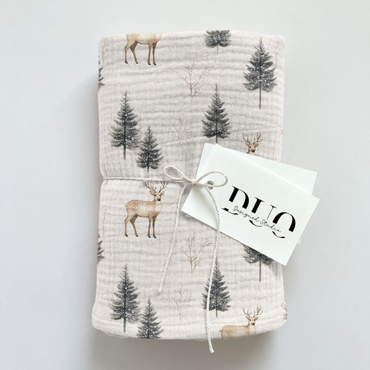 Watercolour Deer Digital Seamless Pattern