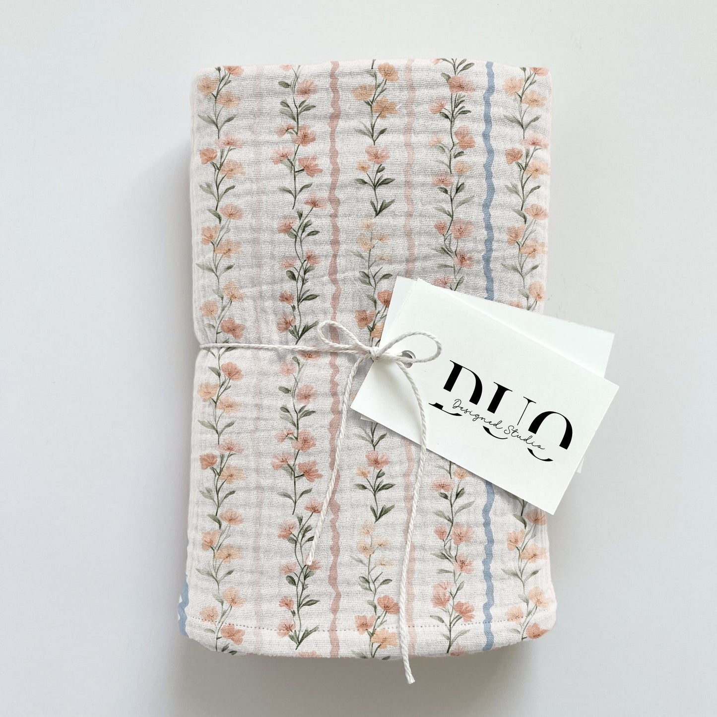 Watercolour Floral Stripes Digital Seamless Pattern