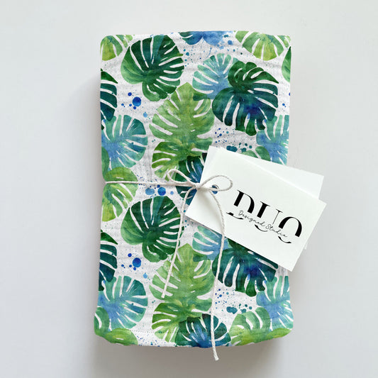 Watercolour Jungle Leaves Digital Seamless Pattern