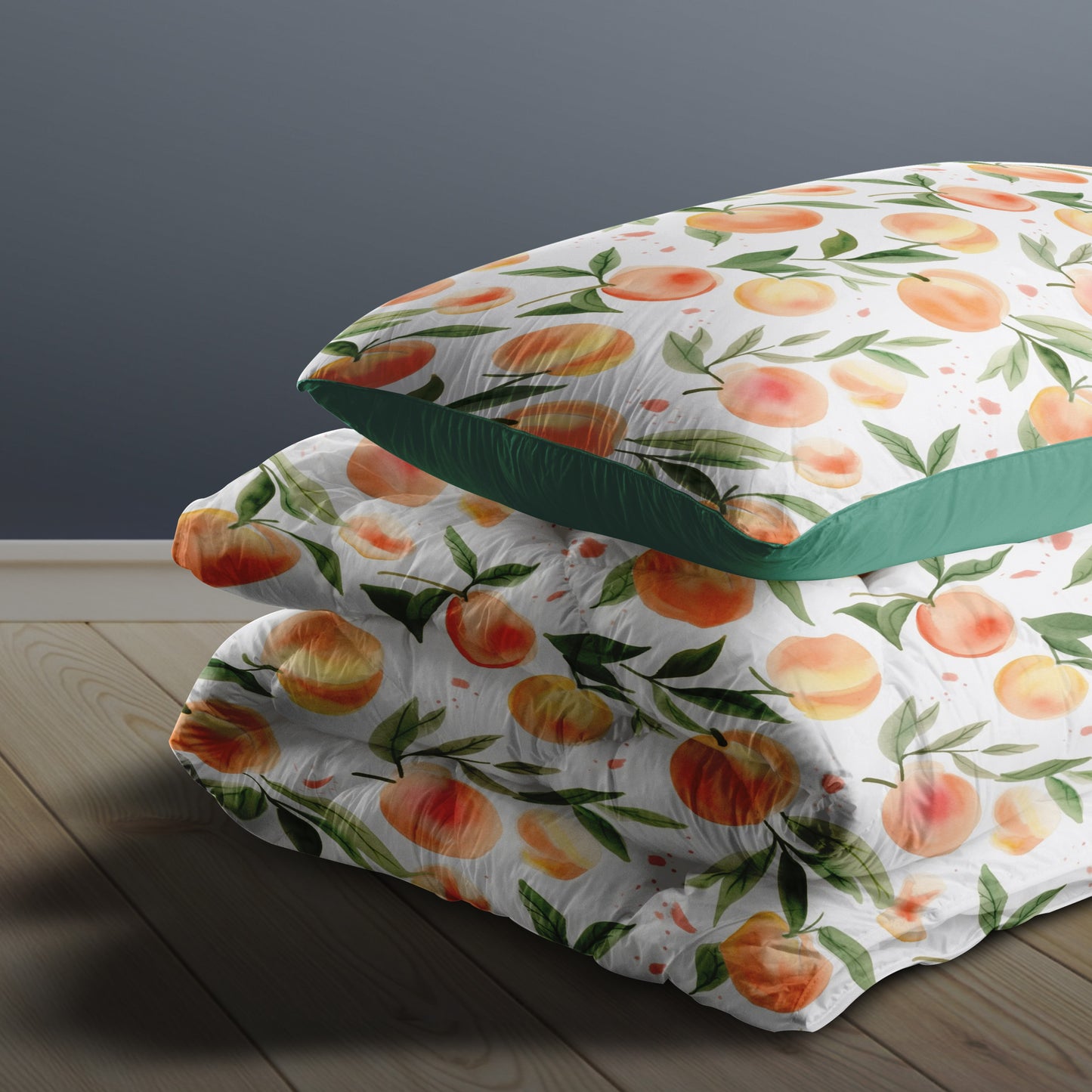Watercolour Peaches Digital Seamless Pattern