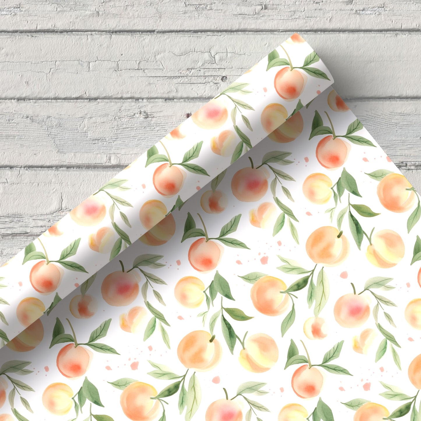 Watercolour Peaches Digital Seamless Pattern
