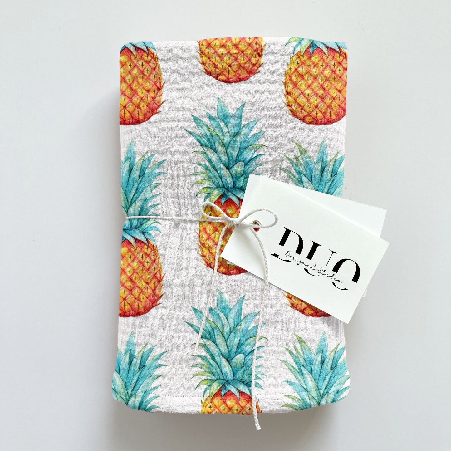 Watercolour Pineapples Digital Seamless Pattern