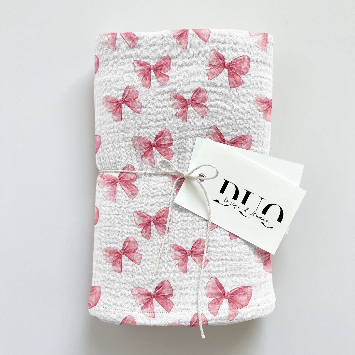 Watercolour Pink Bows Digital Seamless Pattern