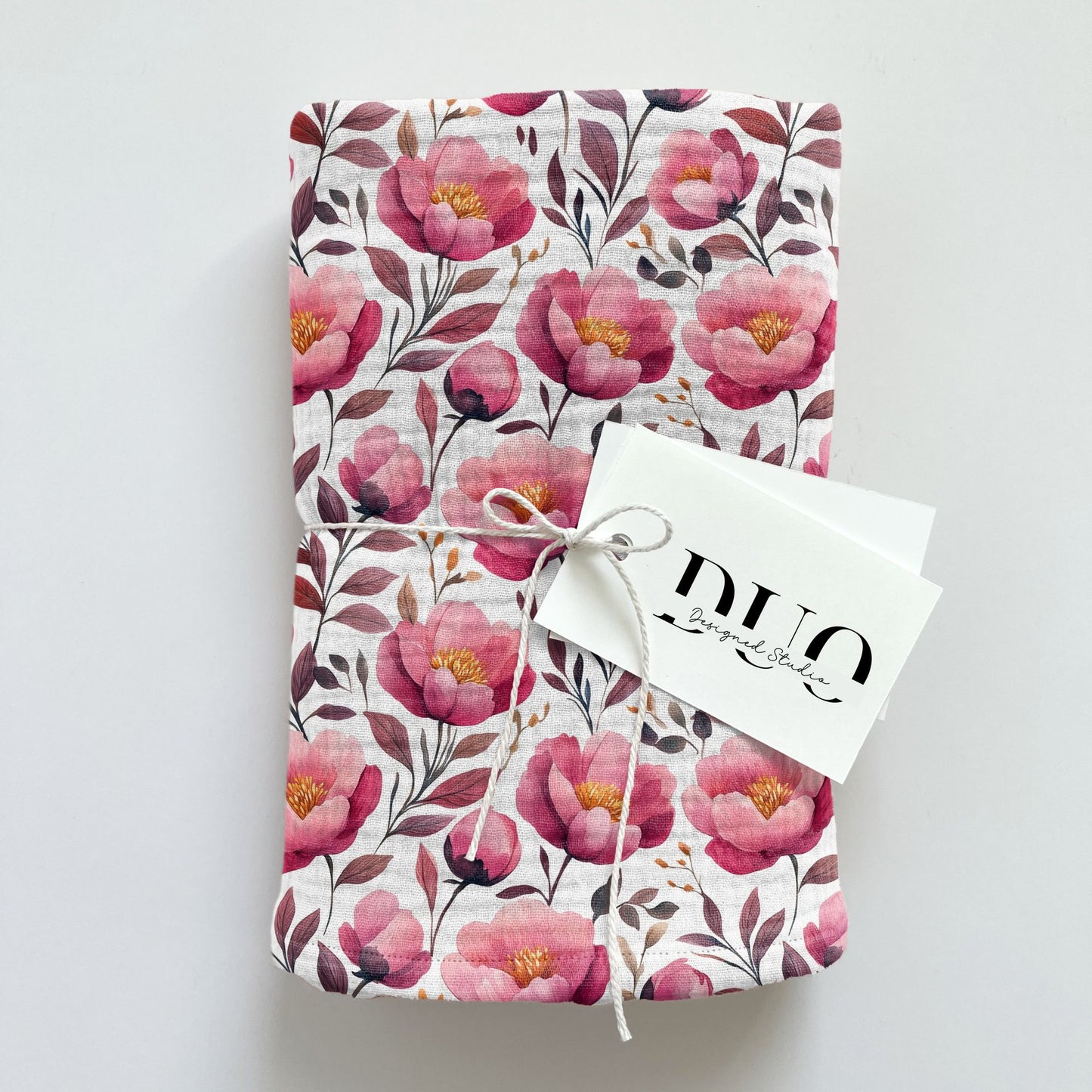 Watercolour Pink Peonies Digital Seamless Pattern