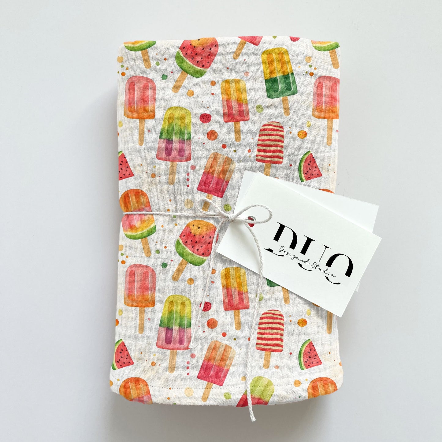 Watercolour Popsicles Digital Seamless Pattern