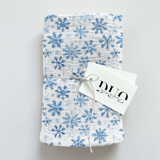Watercolour Snowflakes Digital Seamless Pattern
