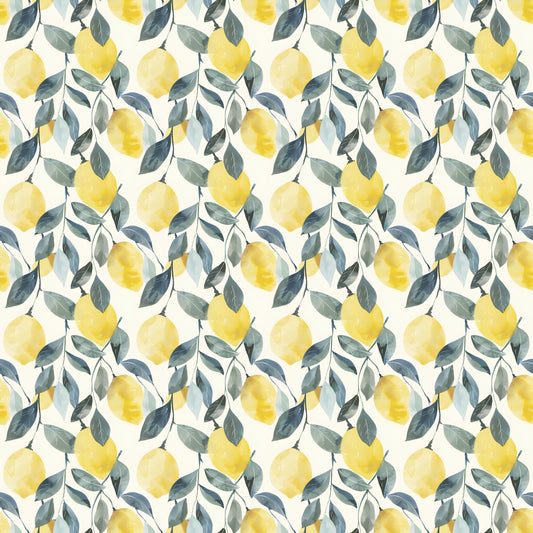 Watercolour Lemons Digital Seamless Pattern