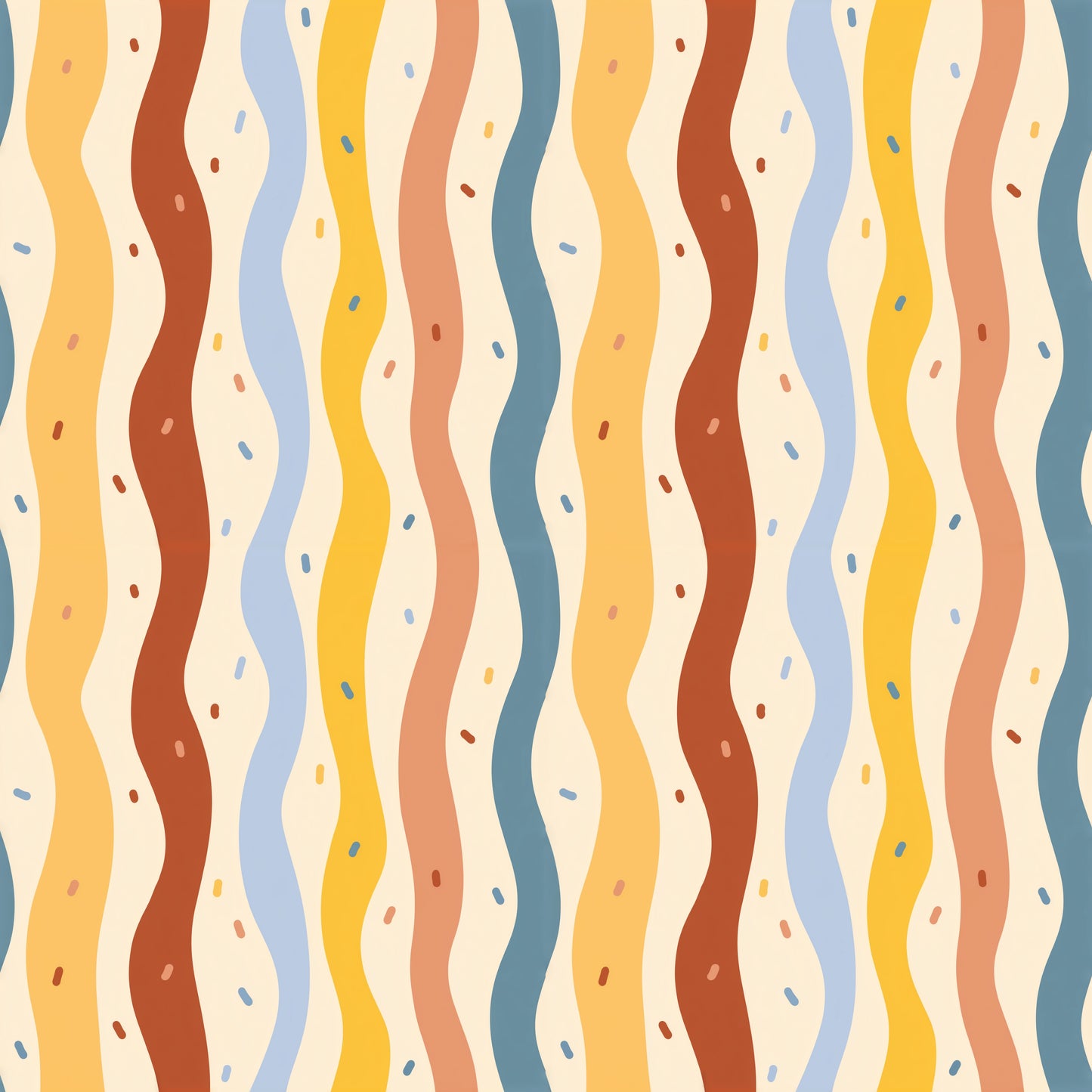 Wavy Stripes Digital Seamless Pattern