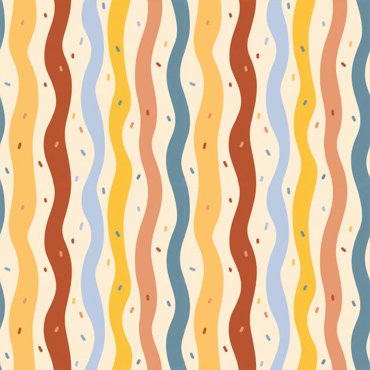 Wavy Stripes Digital Seamless Pattern