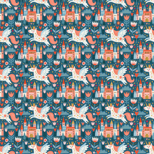 Whimsical Unicorns Digital Seamless Pattern
