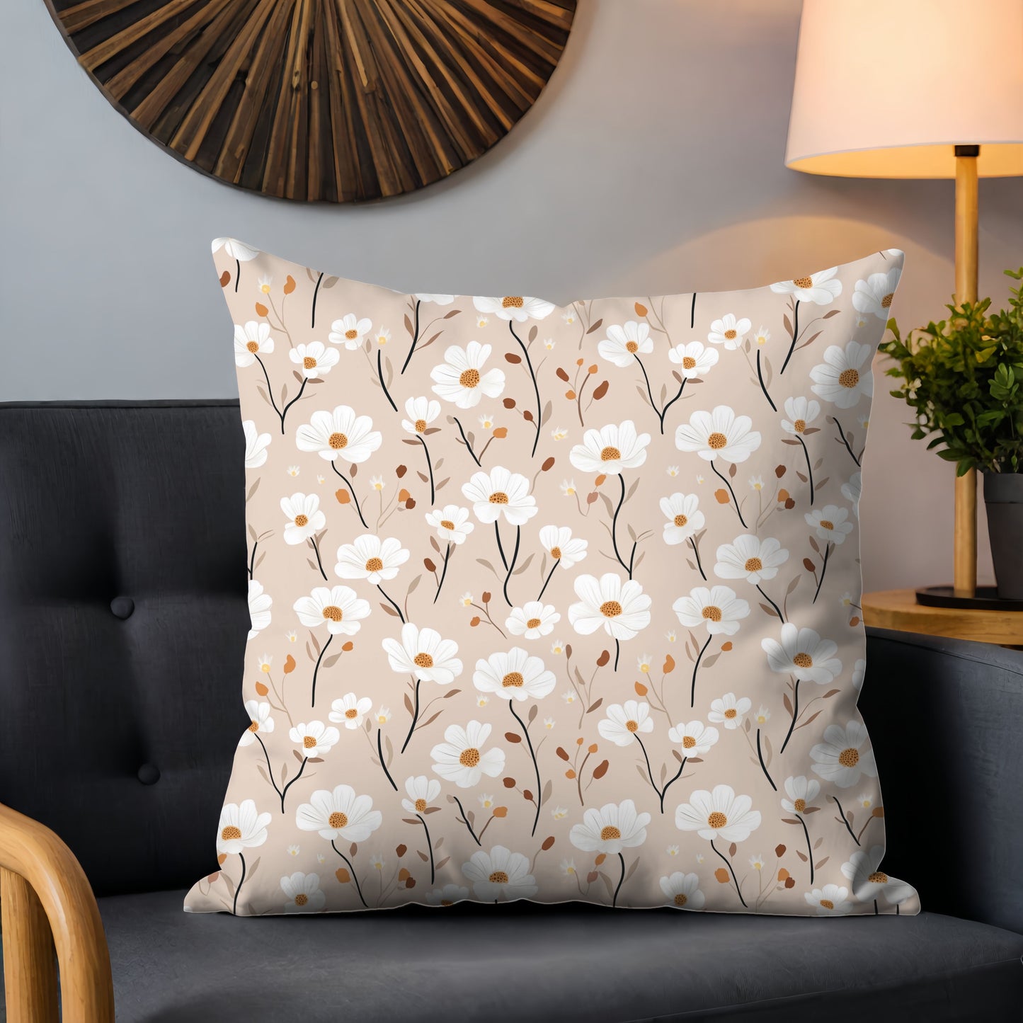 Wild Daisies Digital Seamless Pattern