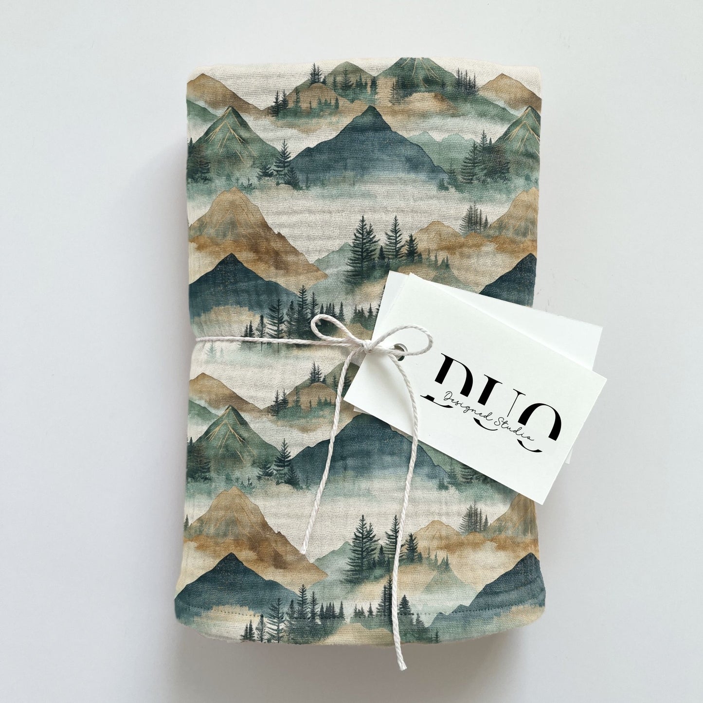 Wild Mountains Digital Seamless Pattern