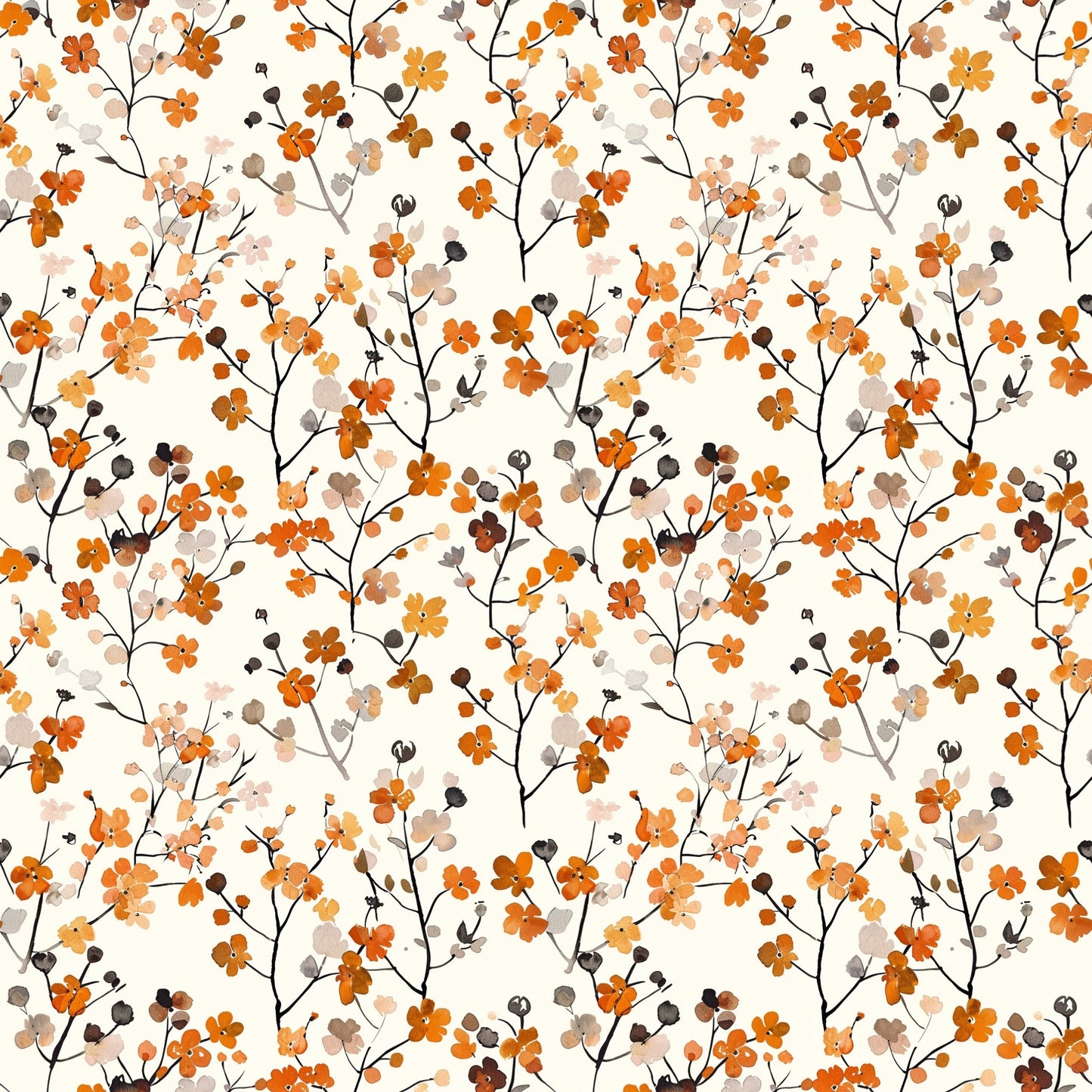 Wilderness Autumn Digital Seamless Pattern