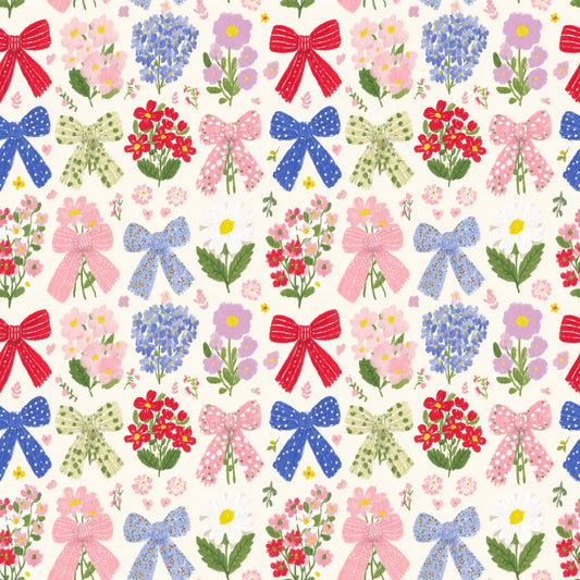Wildflower Bunches Digital Seamless Pattern