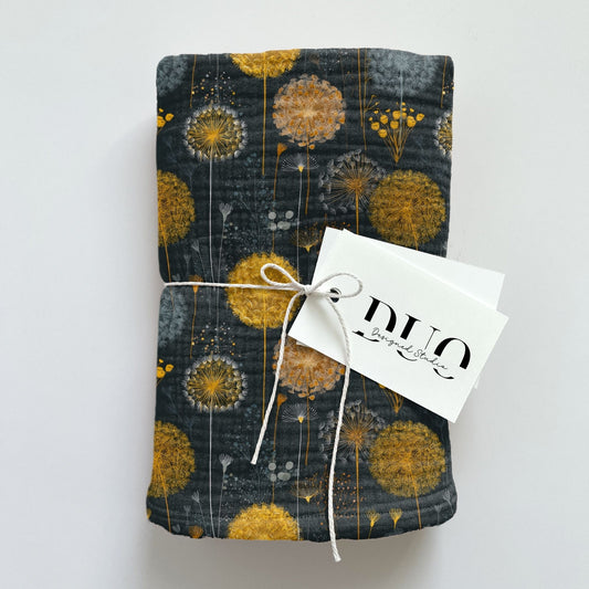 Wildflower Dandelions Digital Seamless Pattern