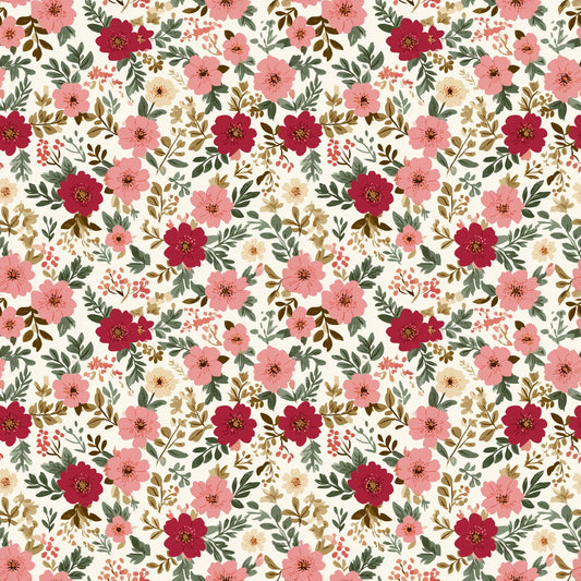 Willow Floral Digital Seamless Pattern