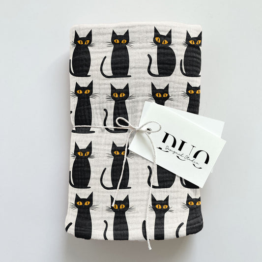 Witches Cat Digital Seamless Pattern