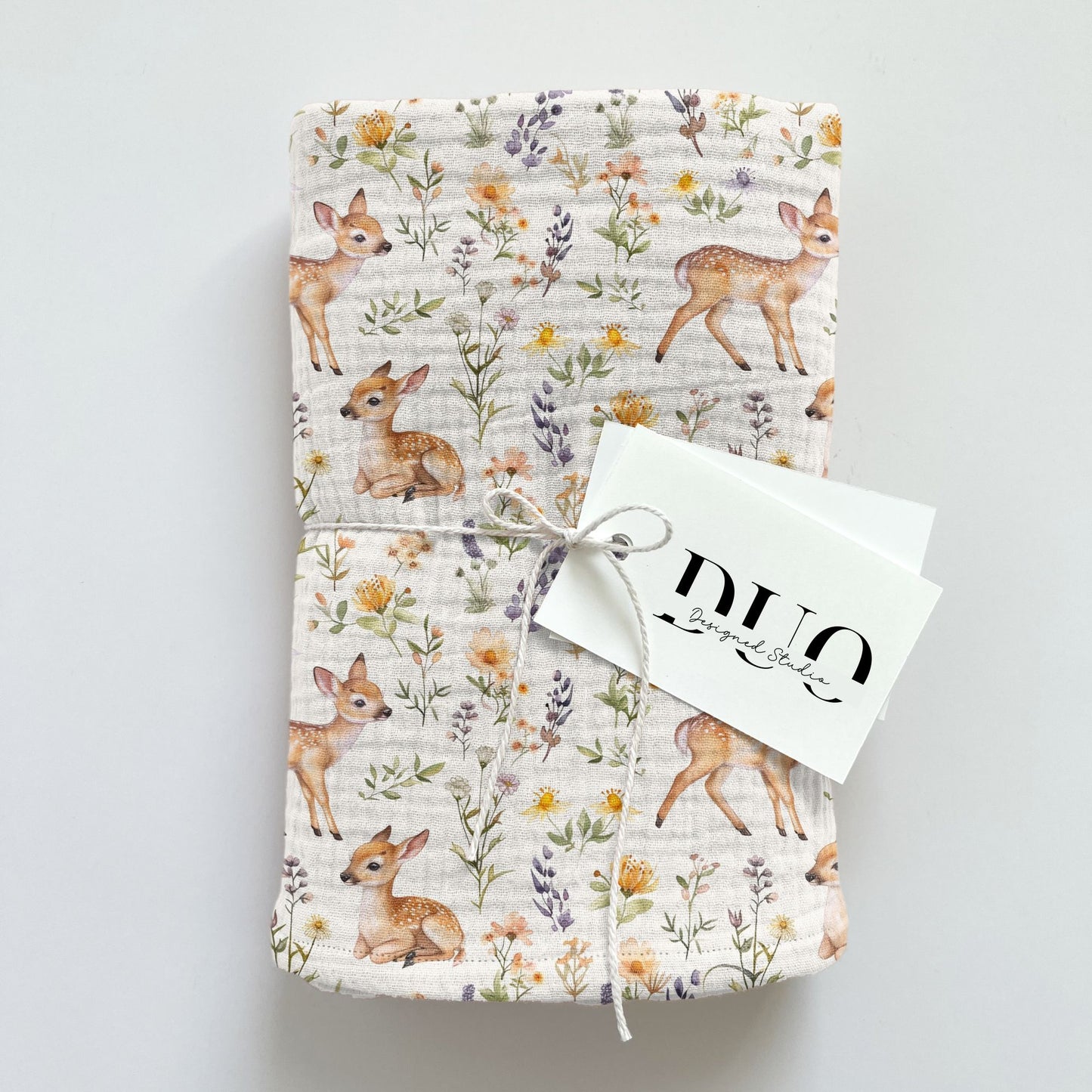 Woodland Deer Digital Seamless Pattern