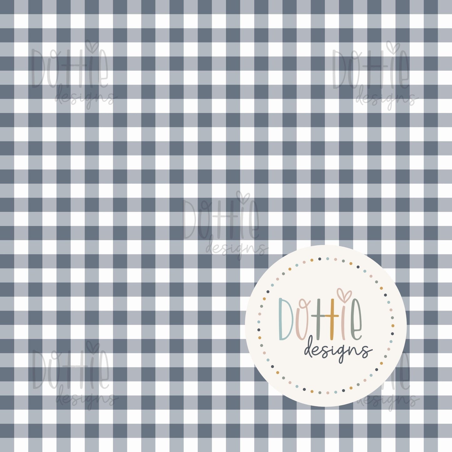 Blueberry Blue Gingham