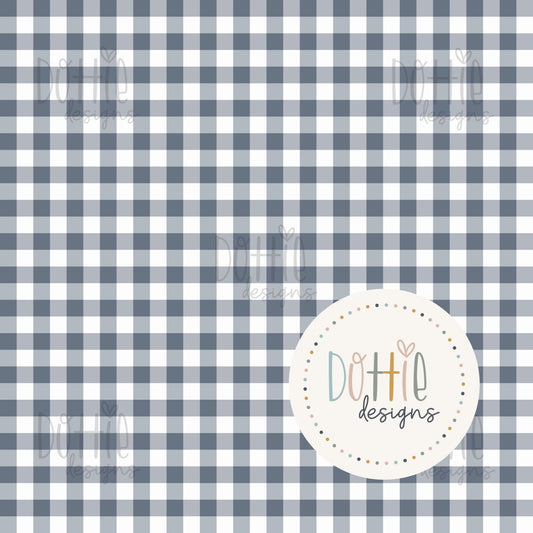 Blueberry Blue Gingham