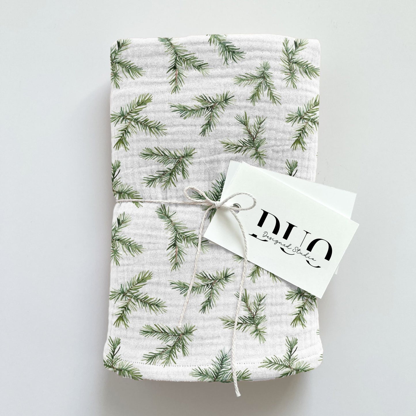 Christmas Tree Branches Digital Seamless Pattern