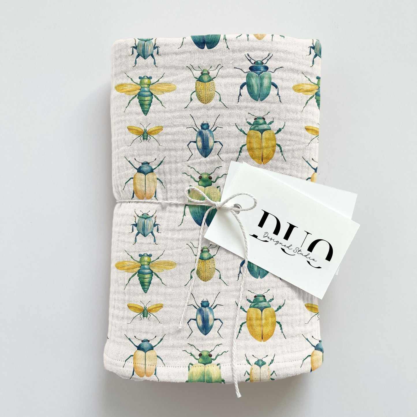 Yellow Green Bugs Digital Seamless Pattern