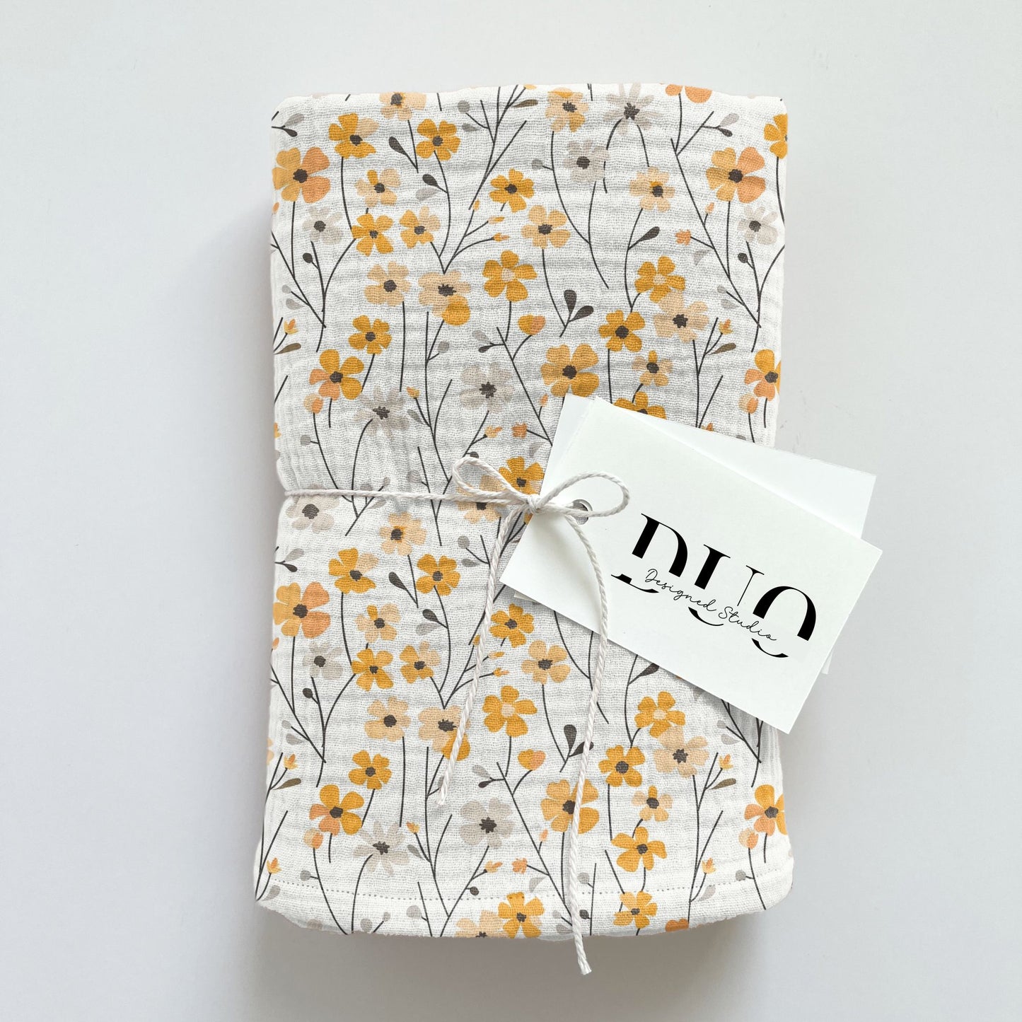 Yellow Meadow Floral Digital Seamless Pattern
